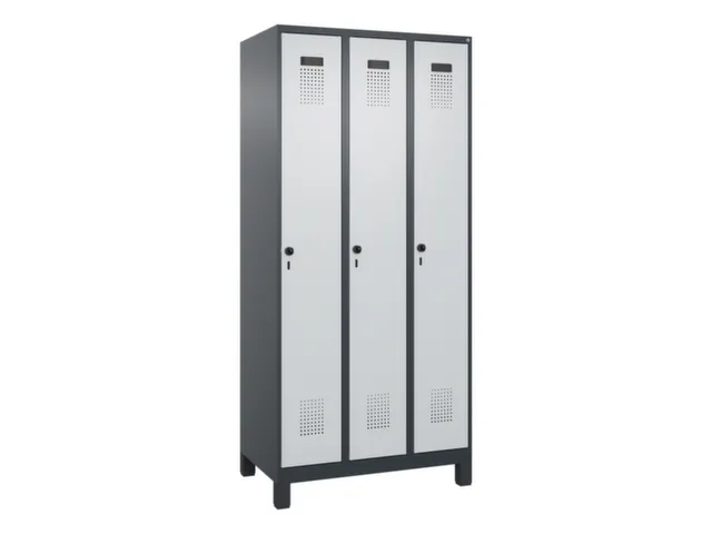 locker voor scheiding van kleding,HxBxD 1950x900x500mm,3vak