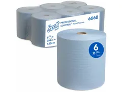 Scott 6668 handdoekrol Airflex 1-laags Blauw