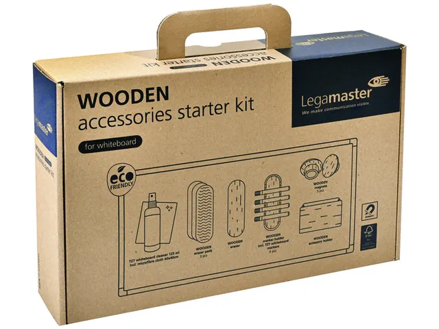 Whiteboard accessoire starter kit Legamaster WOODEN 17 stuks
