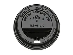 Bekerdeksel IEZZY Ø80mm zwart 100 stuks