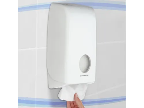 Aquarius 6946 toilettissue dispenser gevouwen Wit