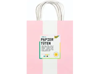 Tas met handvat Folia kraftpapier 110gr 18x21x8cm set à 7 kleuren - 2