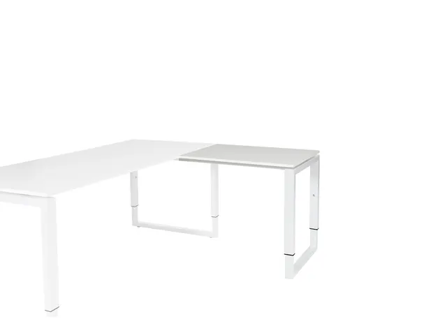 Domino Plus Aanbouw Hoogte Verstelbaar 800x600mm Wit 25mm Wit O-Poot