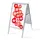 Stoepbord A1 complete set met print korting