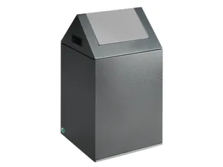 afvalverzamelaar,zelfblussend,1x43l,HxBxD 600x320x320mm,klemring - 1