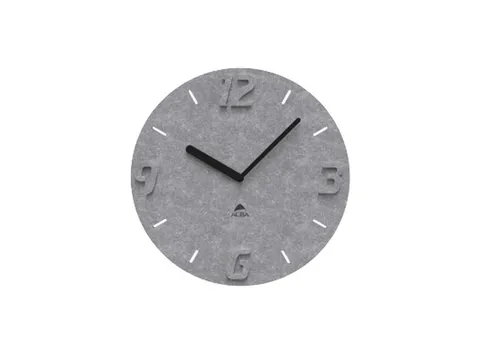 wandklok recycled PET grijs 30 cm.