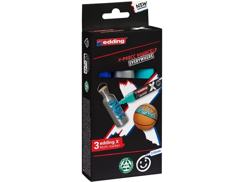 Edding 6900 X multi marker set ocean color 3 stuks