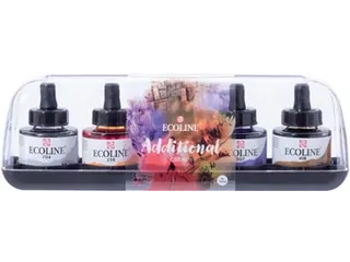 Ecoline waterverf 30 ml, 5 additionele kleuren - 2