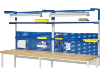 opbouwelement,v. werkbank,HxBxD 1380x3000x350mm,draagverm. 100kg,staal - 2