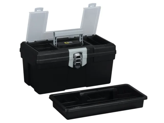 boîte à outils,HxlxP 200x400x220mm,compartiments petites pièces