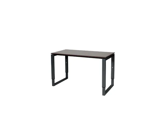 Domino Plus Bureau Hoogte Verstelbaar 1200x600mm Logan Eiken Zwart