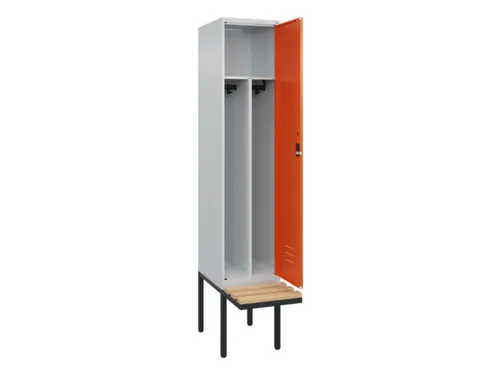 locker voor scheiding van kleding,HxBxD 2120x400x815mm,1vak