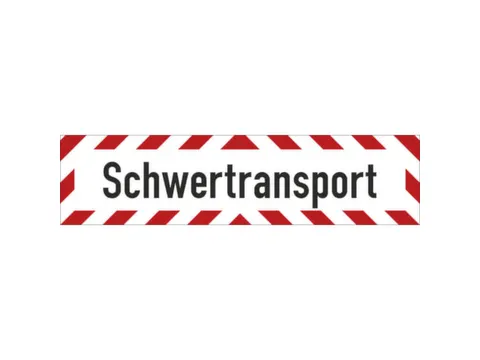 aanwijzingsbord,Zwaar transport,folie,rood/wit/zwart,zelfklevend