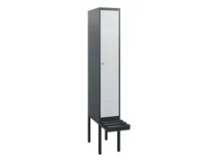 locker met bank,HxBxD 1950x300x815mm,1vak,vak B 300mm,cil.-slot