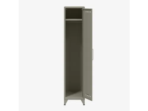 garderobekast,HxBxD 1800x380x510mm,1vak,4voeten,romp lichtgrijs