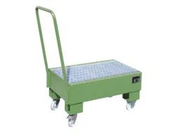 verrijdbare opvangbak,v. 2x60l vat,opvangvol. 61l,HxBxD 1075x500x940mm