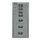 kantoor-ladekast HxBxD 590x279x380mm 8 laden romp zilverkleurig staal