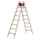 trapladder,beide zijden,2x8,treden,balk L 2,36m,hout