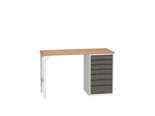 werkbank,HxBxD 930x1500x600mm,multiplexblad,2voeten/1container