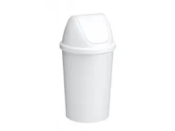 Afvalbak Twinga swingdeksel 45 Liter Wit