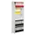 Basisveld Hxbxd 1900x820x325mm 5legborden 1zijpaneel Achterwand Wit