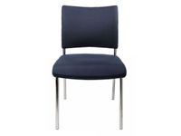 Bezoekersstoel Stof Donkerblauw Zitting 430x480x450mm