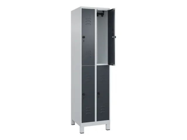 dubbeldekse locker,HxBxD 1950x500x500mm,2x2vak.,vak B 250mm
