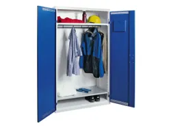 Garderobekast 1800x1000x500mm 1vak Staal Romp Ral7035 Front Ral5010