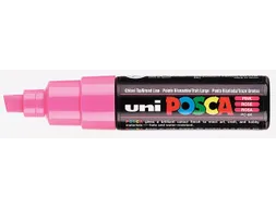 Verfstift Posca PC8K Brede punt 8mm schuin roze