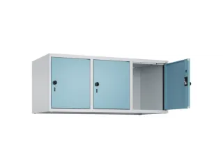 opzetkast,v. locker,3vak.,vak B 400mm,HxBxD 500x1200x500mm - 1
