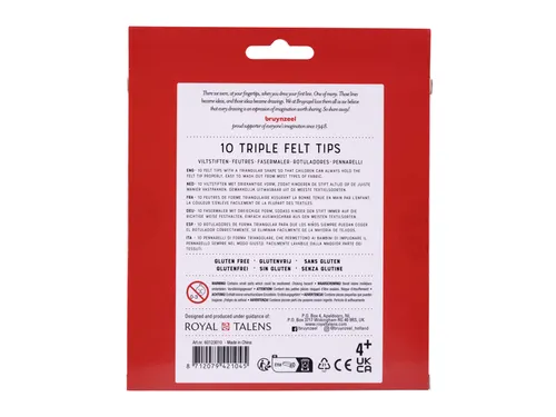 Viltstift Bruynzeel Kids Triple assorti 10 stuks