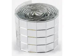 Mozaieksteentjes Folia zilver zelfklevend 10x10mm