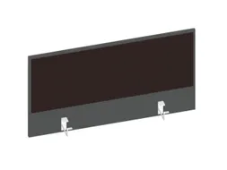 baliepaneel bureau aanbouw achter MS-donkergrijs BN2036-bruin 1000mm