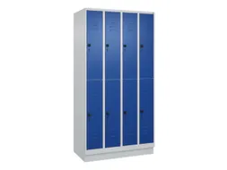 dubbeldekse locker,HxBxD 1950x1000x500mm,4x2vak.,vak B 250mm