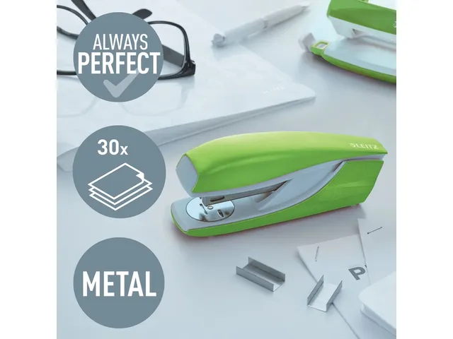 Nietmachine Leitz WOW NeXXt 30vel 24/6 groen