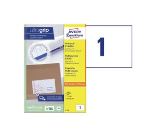 Etiket Avery Zweckform 6135 210x148mm A5 wit 200 stuks - 1
