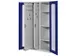 Armoire Verticale Porte Vitrée Hxlxp 1950x1000x600mm 2panneaux Coulis