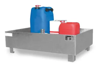 Opvangbak V. 2x 200l Vaten Opvangvol. 215l 360x 1200x 800mm Open - 2