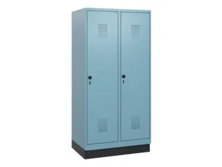 schoollocker,HxBxD 1630x800x500mm,2vak,vak B 400mm,draaigrendel,sokkel - 2