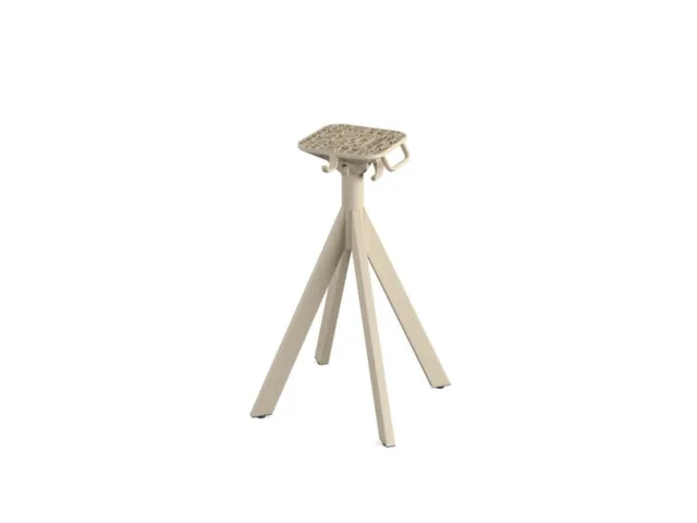 onderstel,HxBxD 720x600x600mm,v. Terrastafel,staal,zandkleuren