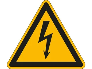 Waarschuwingsbord Elektrische Spanning Wandbord Aluminium - 1
