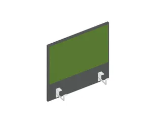 baliepaneel bureau aanbouw links MS-donkergrijs BN7048-groen 600mm - 1