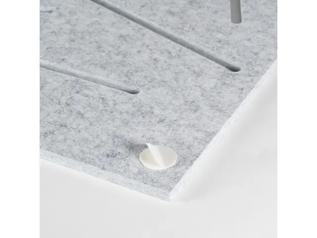 Akoestisch wandpaneel vierkant patroon uitsnede 100x100cm Lichtgrijs