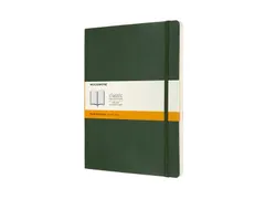Notitieboek Moleskine XL 190x250mm lijn soft cover myrtle green
