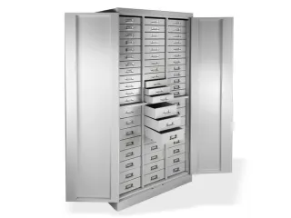 ladekast HxBxD 1790x800x410mm 60laden cilinderslot RAL7035 - 3