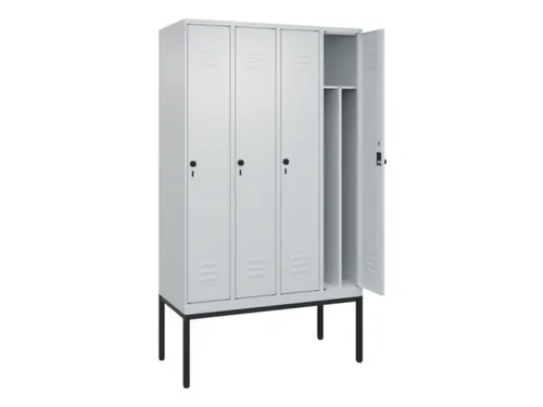 locker voor scheiding van kleding,HxBxD 2120x1200x500mm,4vak