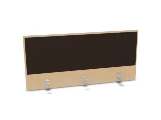 opzetpaneel,v. bureau,aanbouw achter,B 1200mm,NE-esdoorn,BN2036-bruin - 1
