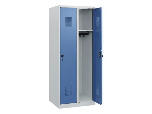 schoollocker,HxBxD 1530x600x500mm,2vak,vak B 300mm,draaigrendel