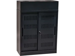 Euroseats Schuifdeurkast 105x90x40cm Zwart - 5