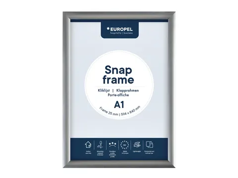 Europel Kliklijst Premium A1 25mm Zilver